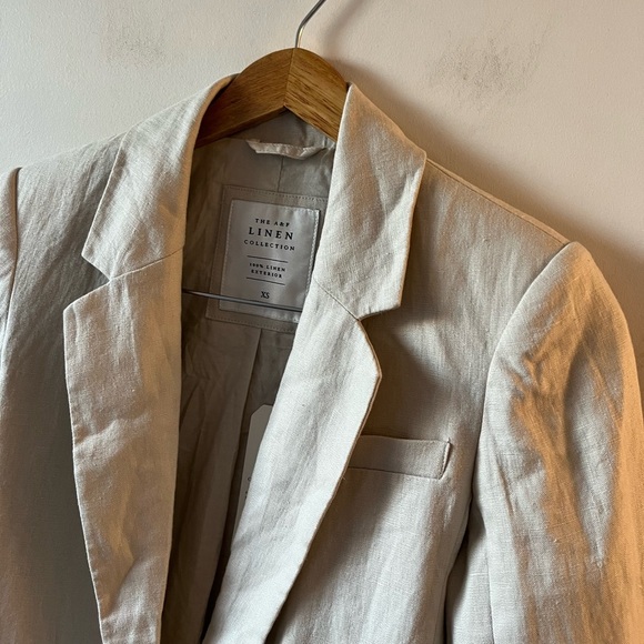 NWT Abercrombie & Fitch The A&F Linen Collection Linen Blazer - Picture 10 of 11